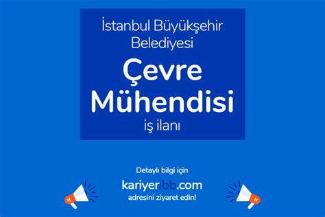 İstanbul Büyükşehir Belediyesi Çevre Mühendisi Alımı