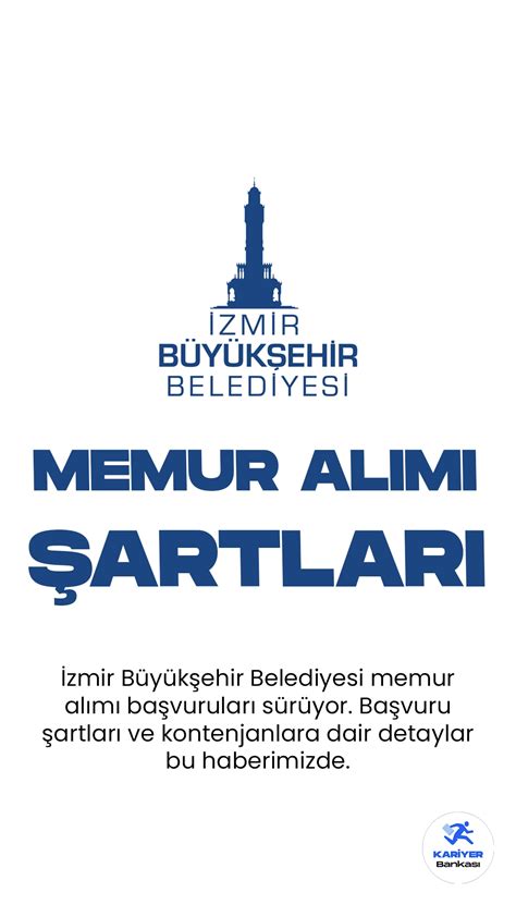 İzmir Büyükşehir Belediyesi Memur Alımı